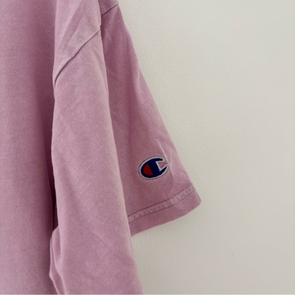 Pink Champion Cropped Logo Tee - Picture 2 of 4